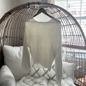 Cotton candy LA size s/m of white soft sweater.